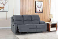 Thumbnail for NovaCloud Fabric 3 Seater Recliner Sofa