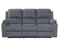 Thumbnail for NovaCloud Fabric 3 Seater Recliner Sofa