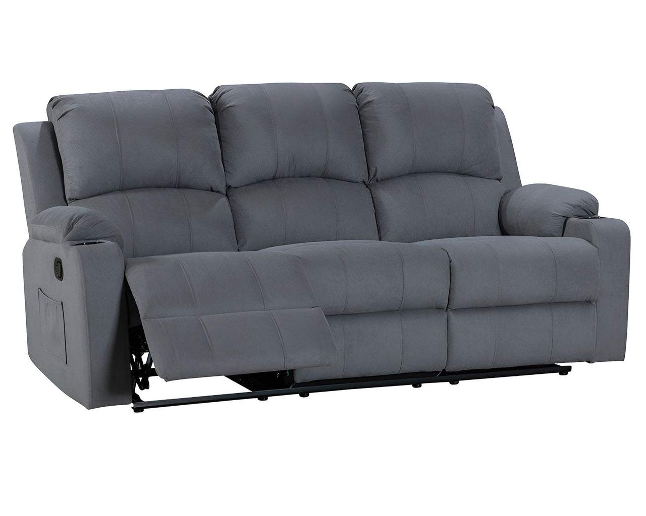 NovaCloud Fabric 3 Seater Recliner Sofa