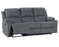 Thumbnail for NovaCloud Fabric 3 Seater Recliner Sofa