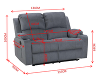 Thumbnail for Compact recliner sofa design