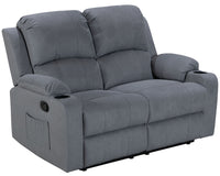 Thumbnail for Plush cushioning on two seater sofa