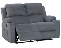 Thumbnail for NovaCloud Fabric 2 Seater Recliner Sofa