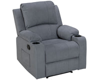 Thumbnail for NovaCloud Fabric 1 Seater Recliner Sofa