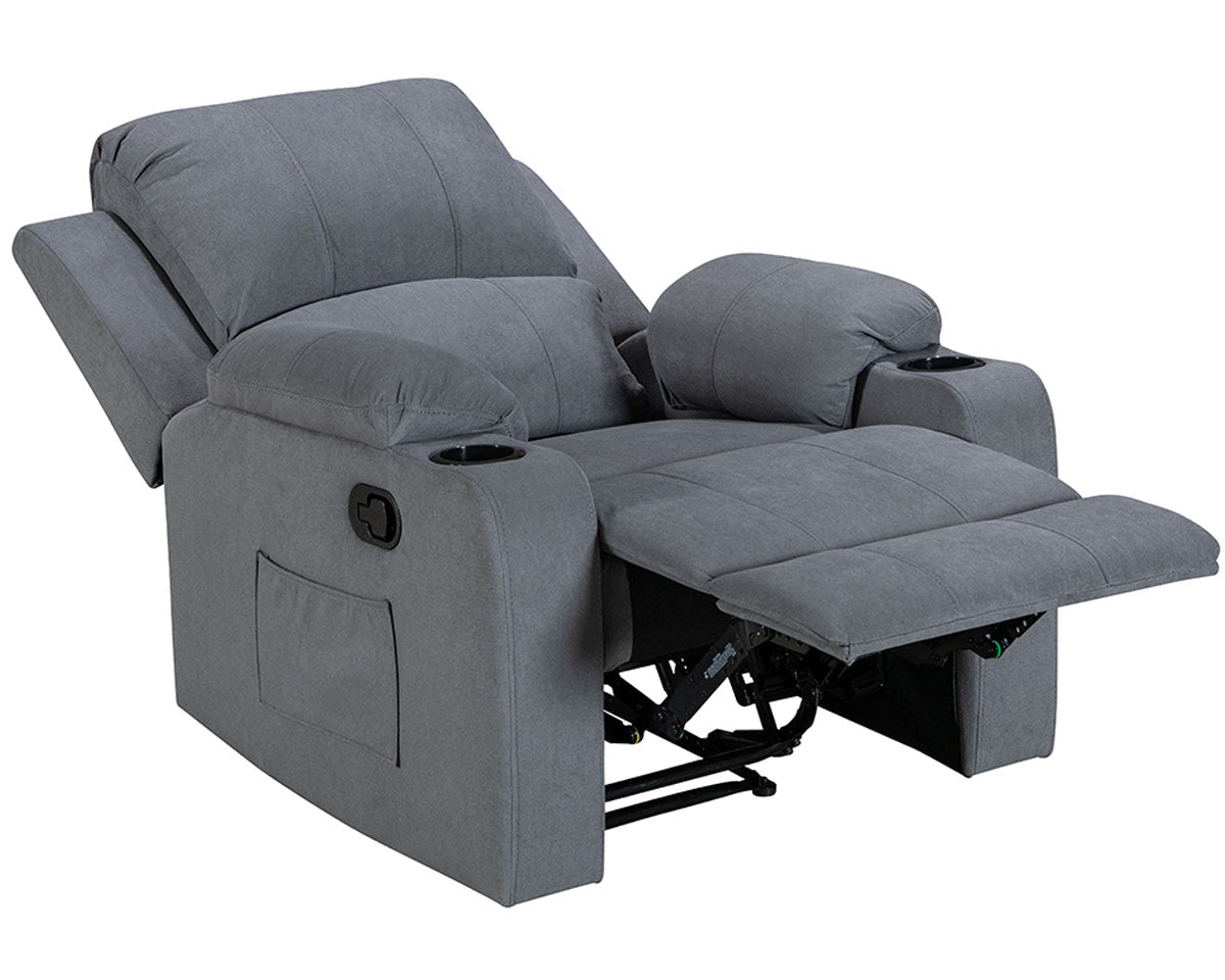 NovaCloud Fabric 1 Seater Recliner Sofa