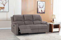 Thumbnail for NovaCloud Fabric 3 Seater Recliner Sofa