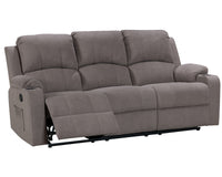 Thumbnail for NovaCloud Fabric 3 Seater Recliner Sofa