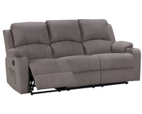 Thumbnail for NovaCloud Fabric 3 Seater Recliner Sofa