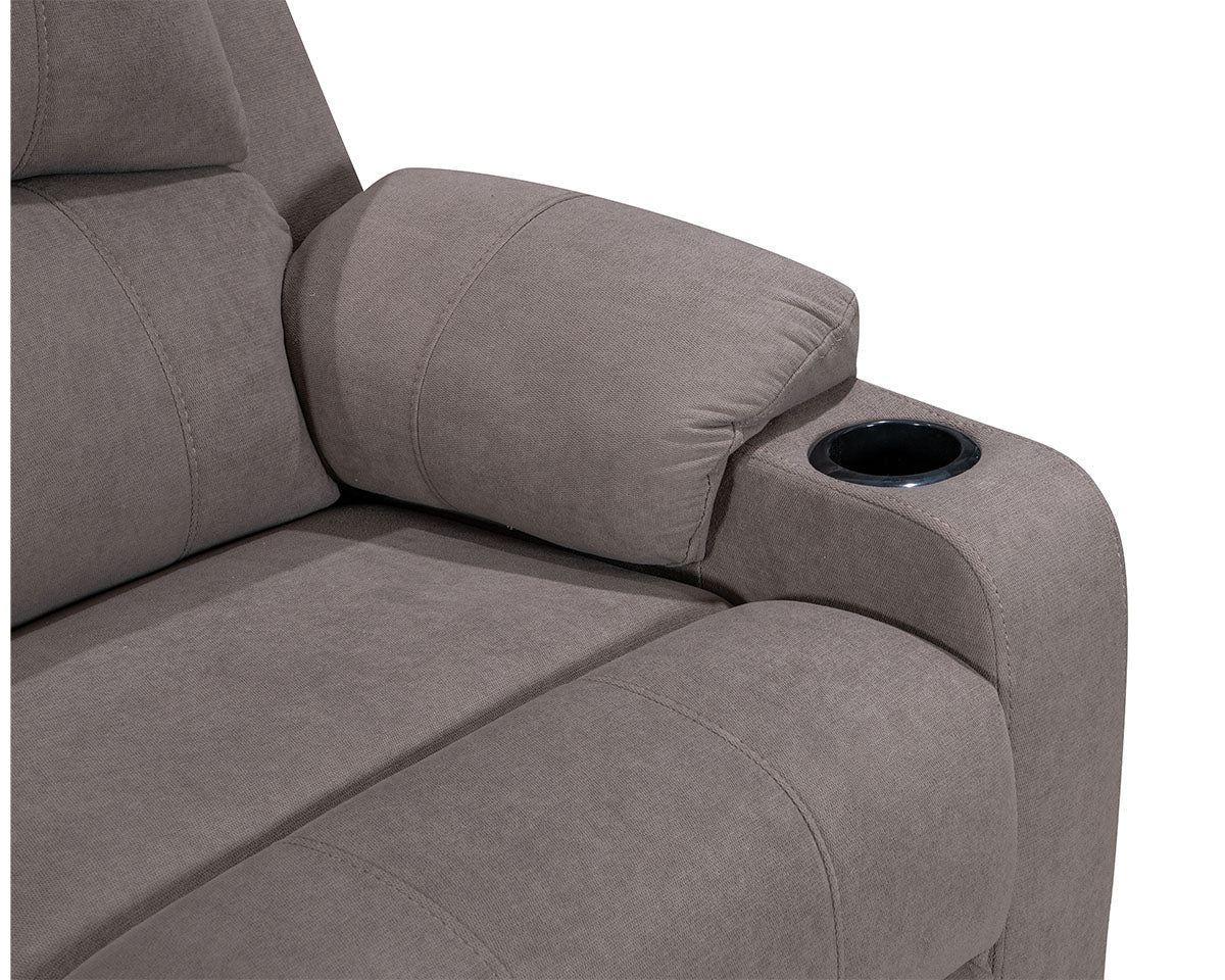 NovaCloud Fabric 3 Seater Recliner Sofa