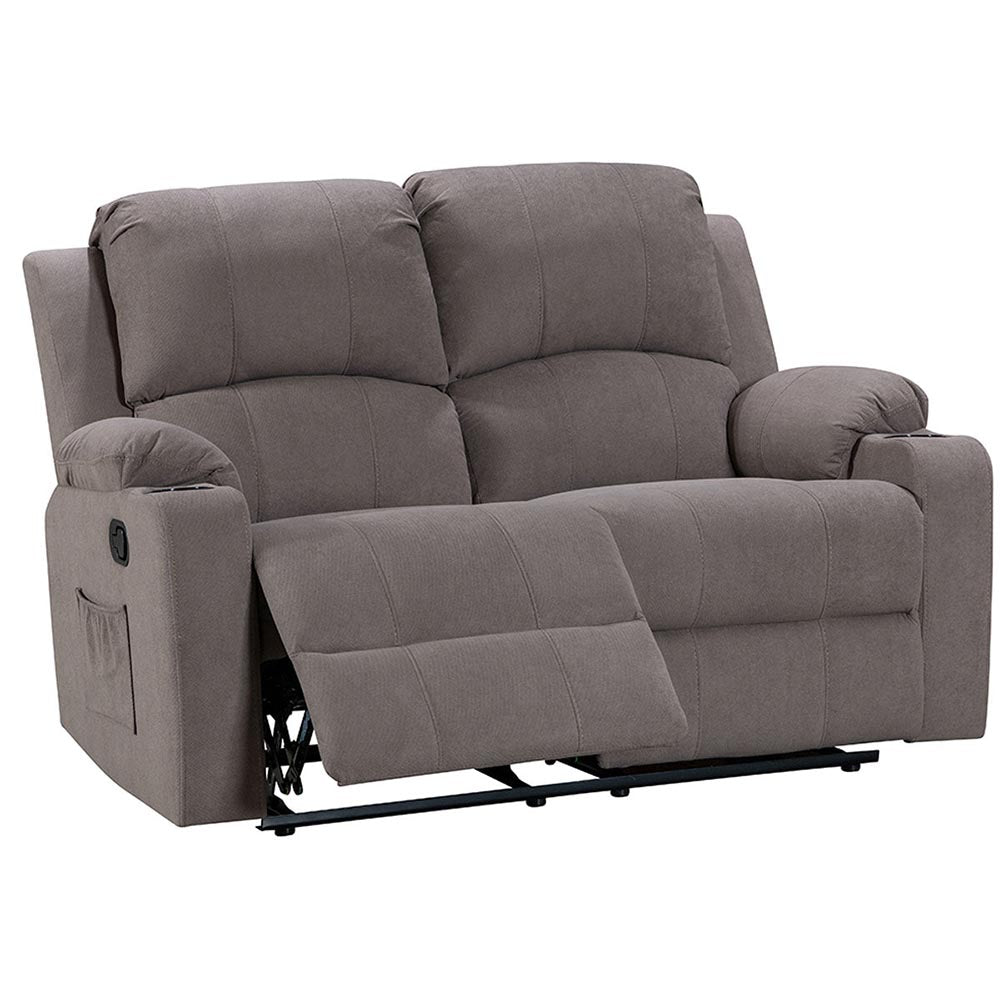 NovaCloud 2 seater recliner sofa mocha