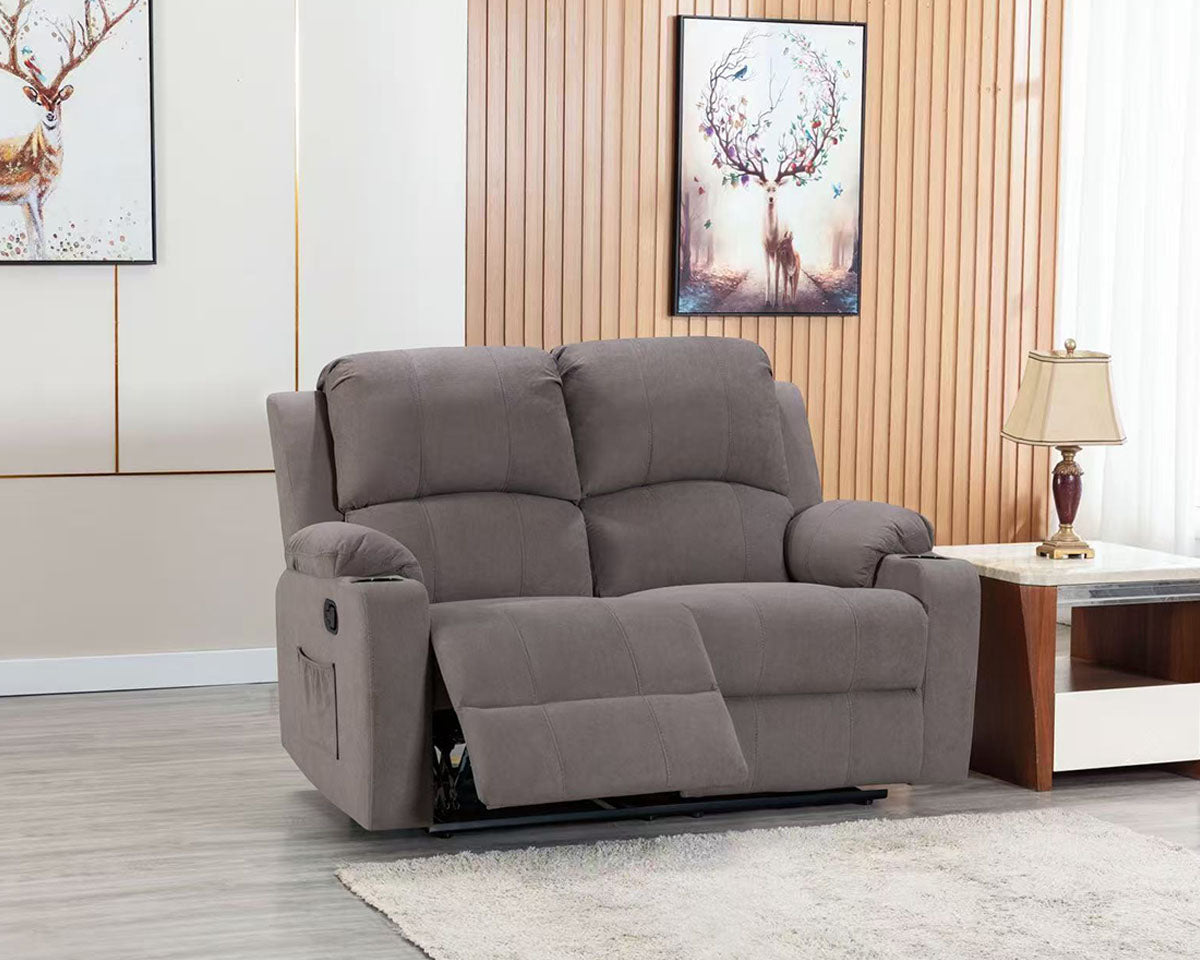 NovaCloud Fabric 2 Seater Recliner Sofa