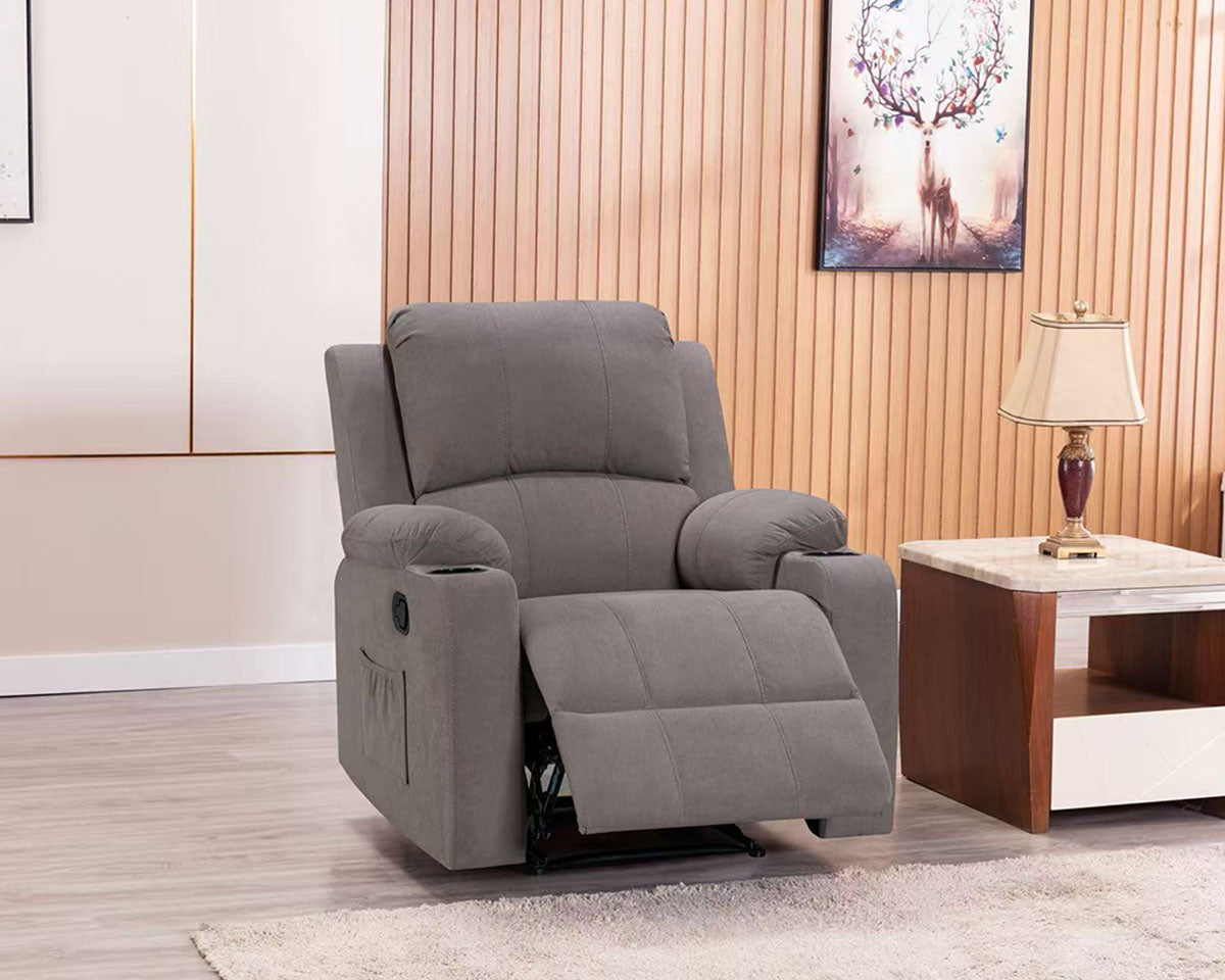 NovaCloud Fabric 1 Seater Recliner Sofa
