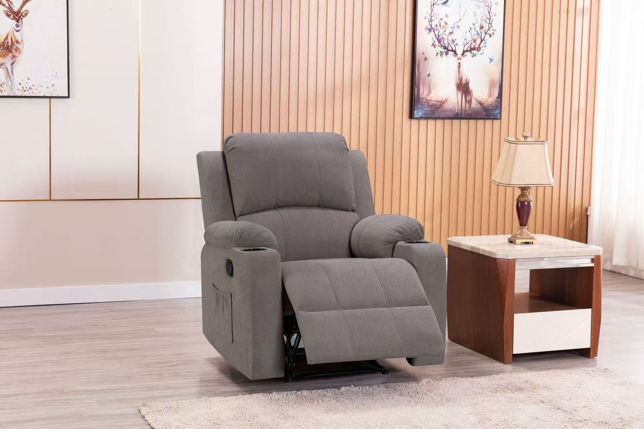 NovaCloud Fabric 1 Seater Recliner Sofa