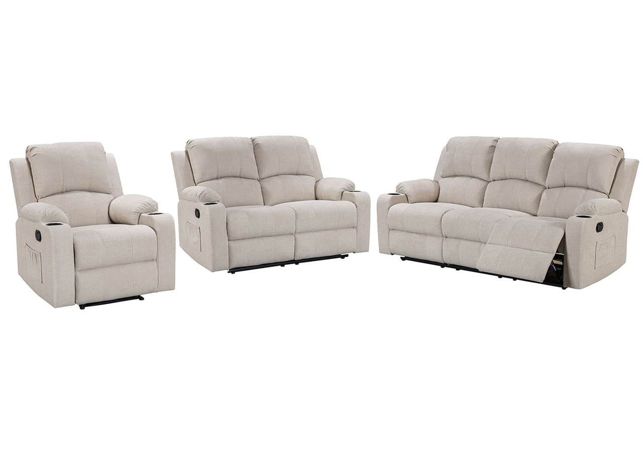 NovaCloud Recliner Sofa Set 3PCS