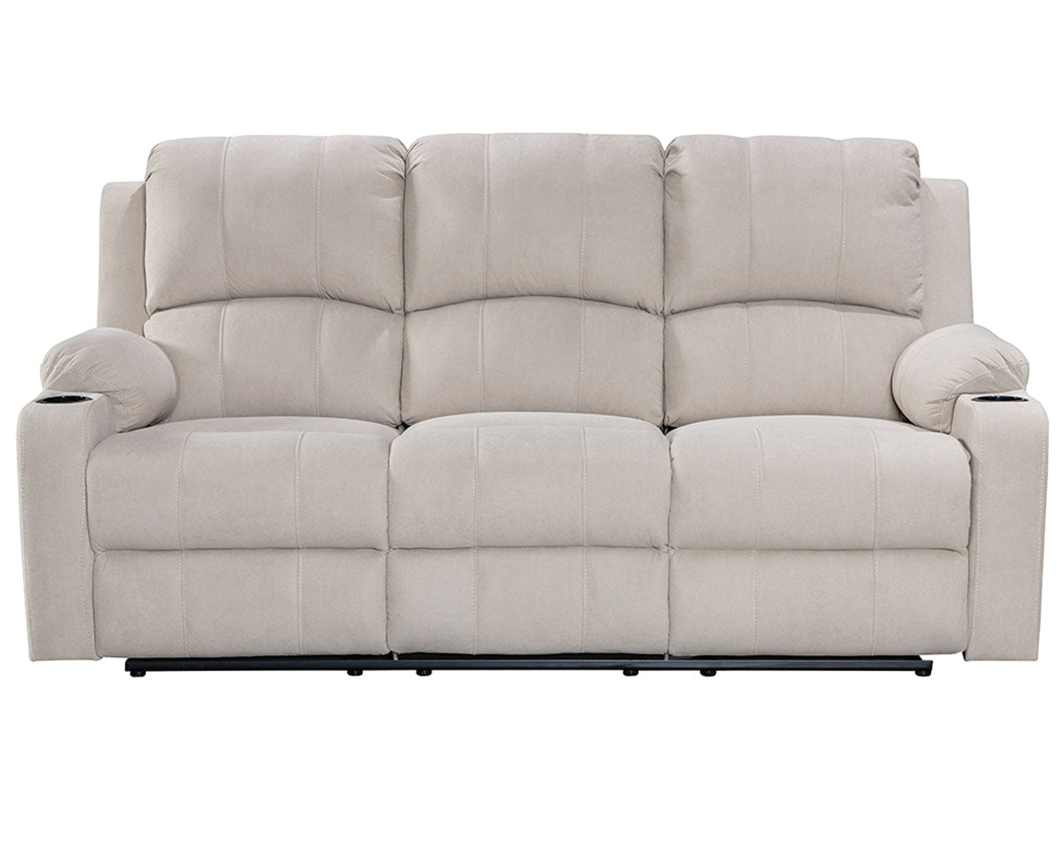 NovaCloud Fabric 3 Seater Recliner Sofa