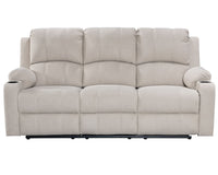 Thumbnail for NovaCloud Fabric 3 Seater Recliner Sofa