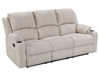 Thumbnail for NovaCloud Fabric 3 Seater Recliner Sofa