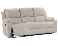 Thumbnail for NovaCloud Fabric 3 Seater Recliner Sofa