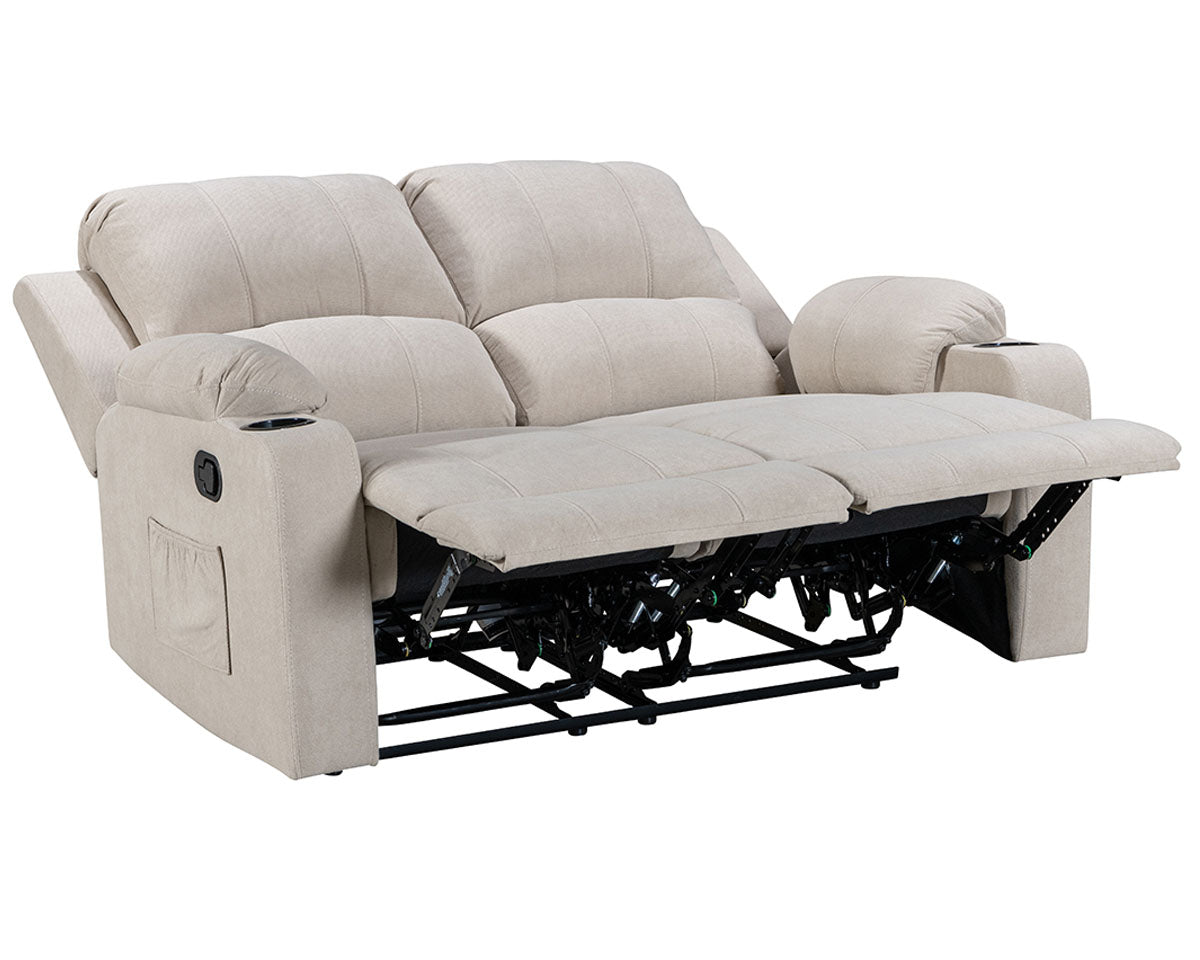 Modern beige recliner sofa