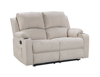 Thumbnail for NovaCloud Fabric 2 Seater Recliner Sofa