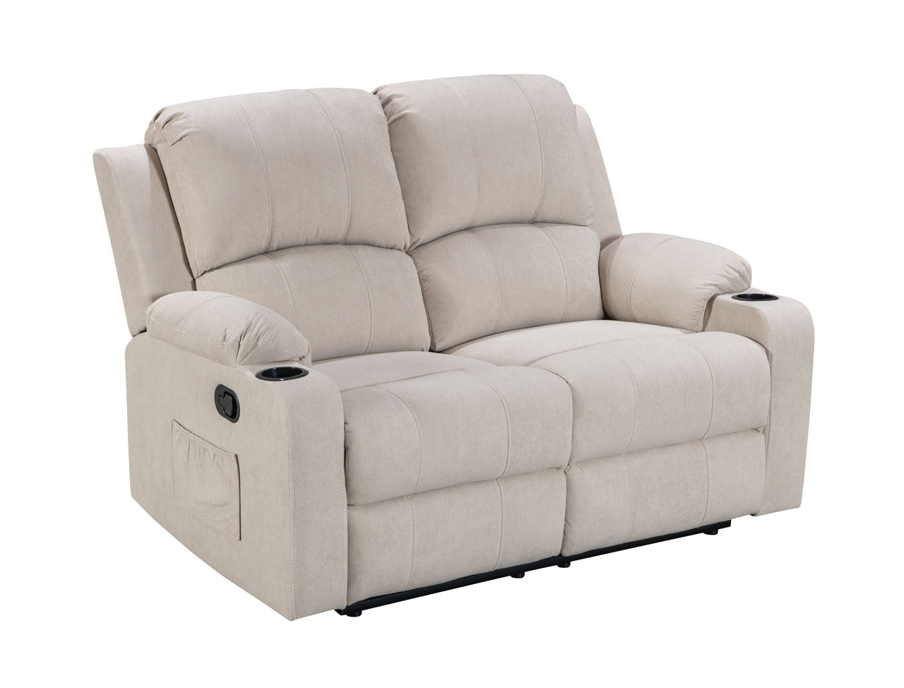 NovaCloud Fabric 2 Seater Recliner Sofa