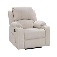 Thumbnail for 1 seater beige recliner