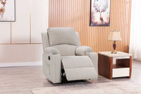 Thumbnail for Modern beige recliner sofa