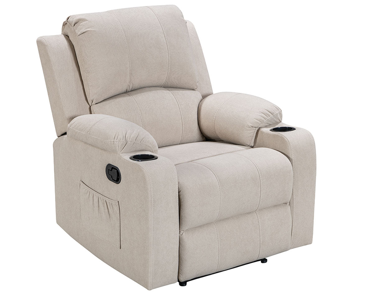 NovaCloud Fabric 1 Seater Recliner Sofa