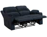 Thumbnail for NovaCloud Fabric 3 Seater Recliner Sofa