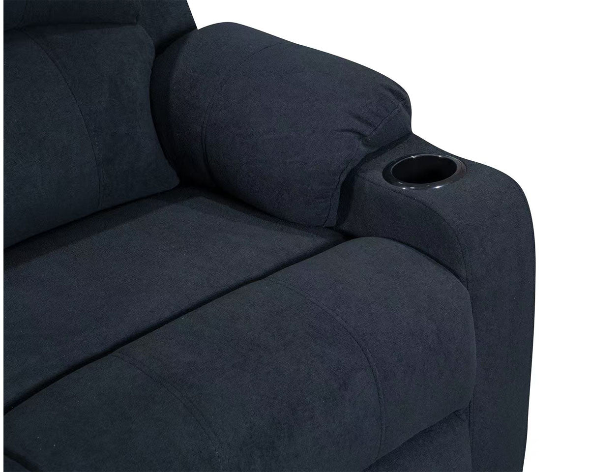 NovaCloud Fabric Recliner Sofa 2 Seater