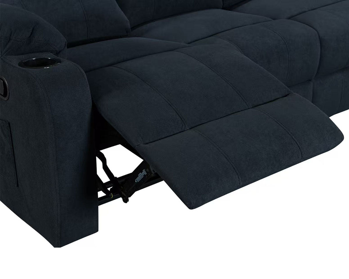 NovaCloud Fabric Recliner Sofa 2 Seater