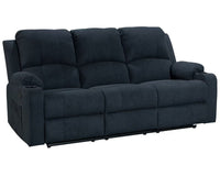 Thumbnail for NovaCloud Fabric 3 Seater Recliner Sofa