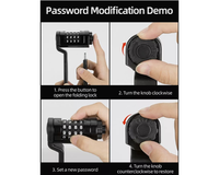 Thumbnail for Secure folding lock for bicycles