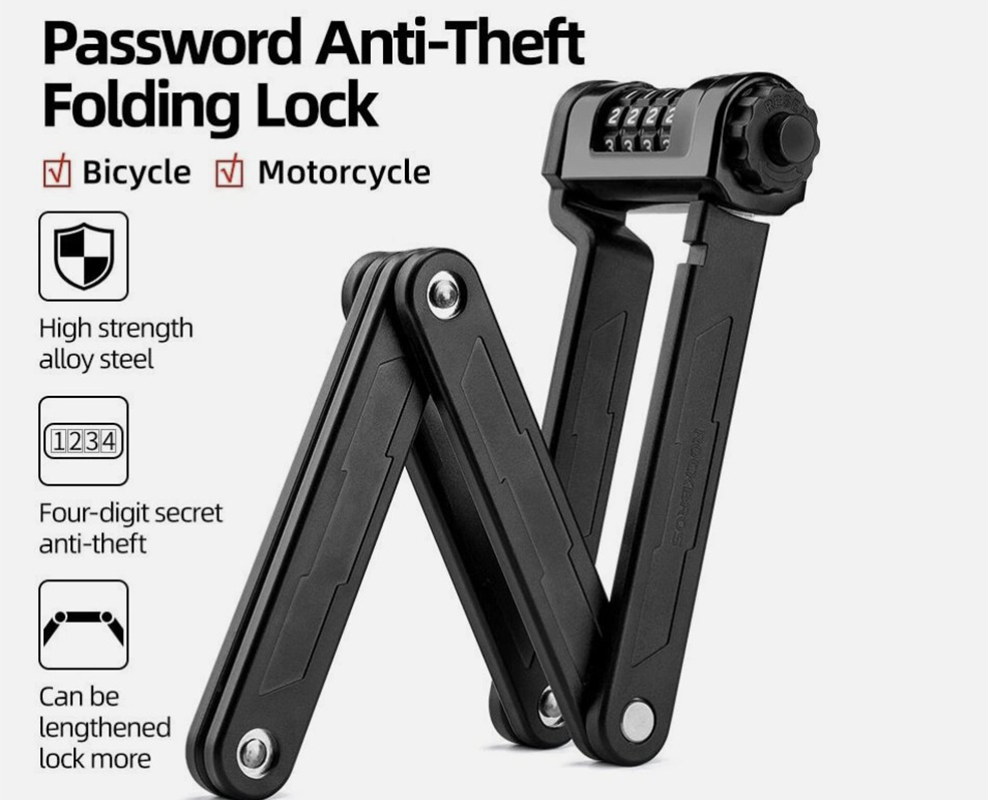Portable Folding Bike Lock