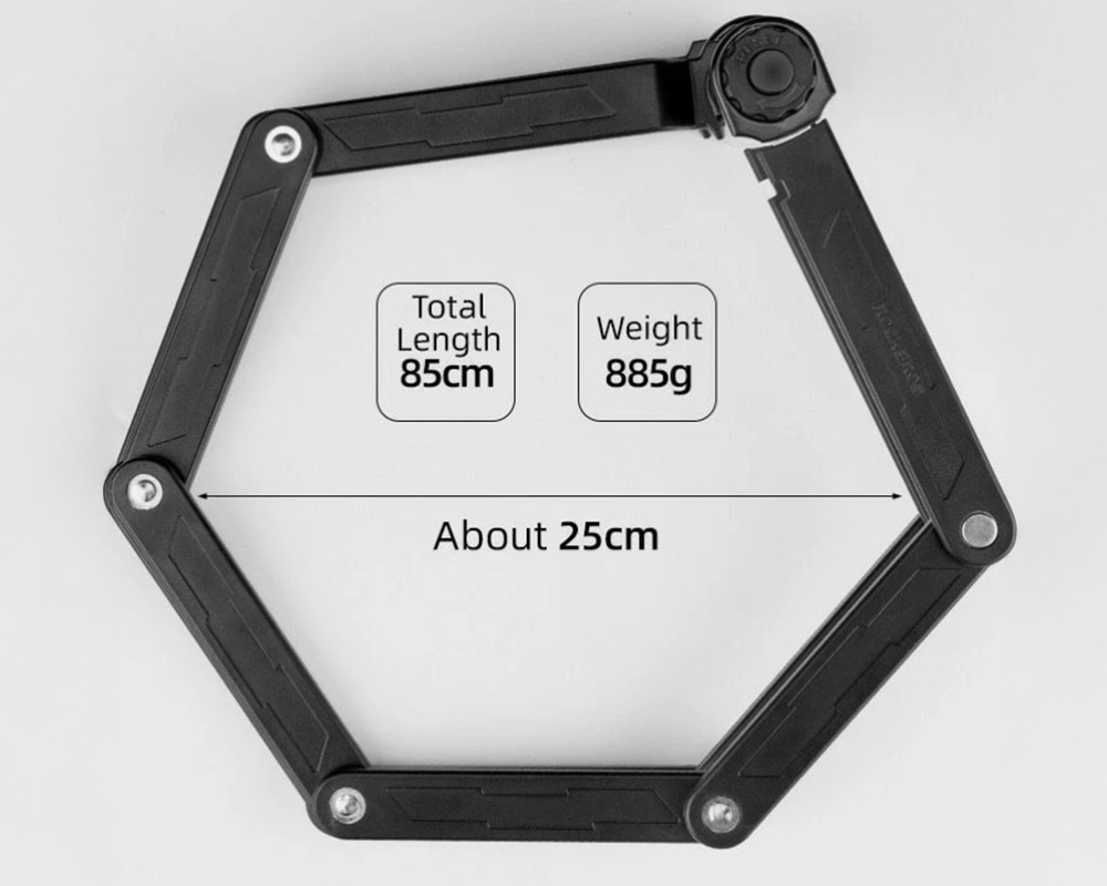 Portable Folding Bike Lock