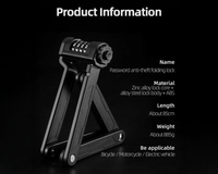 Thumbnail for Secure folding lock for bicycles