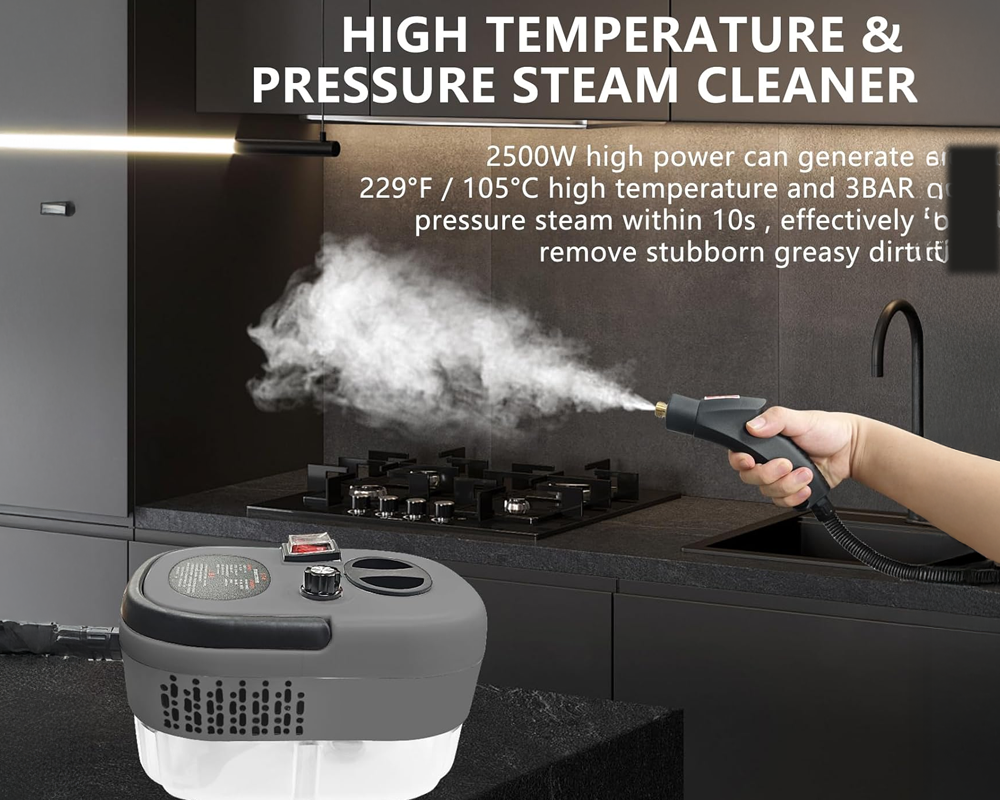 Handheld 2500W Steam Cleaner High Temperature Pressurized