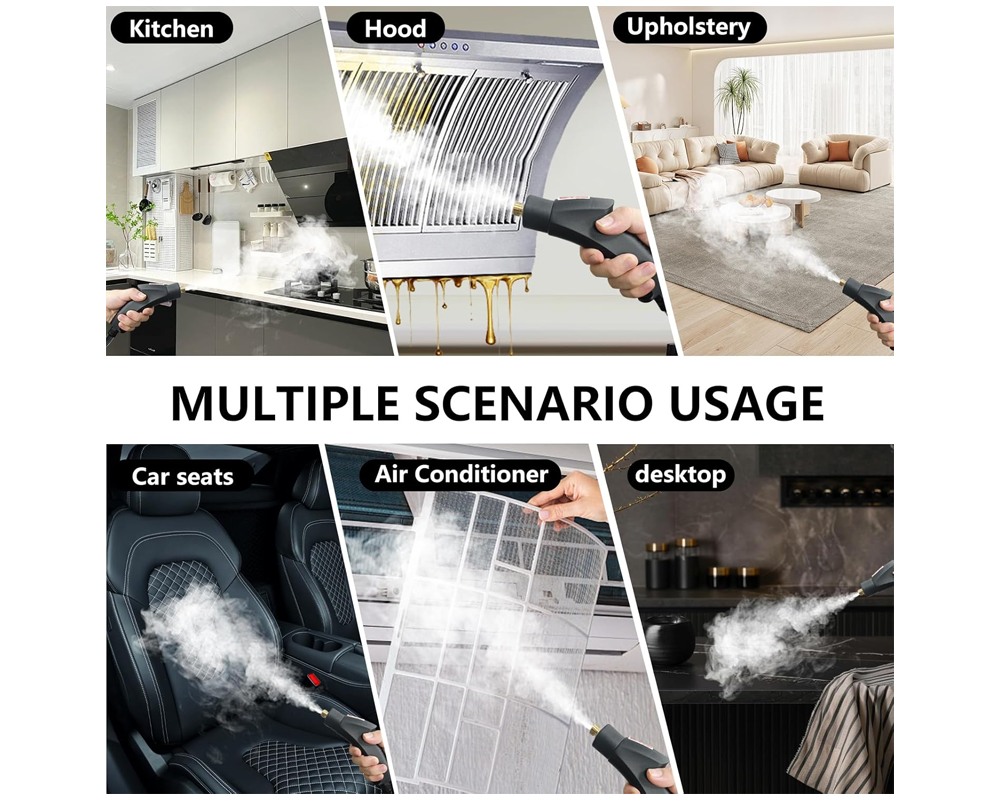 Handheld 2500W Steam Cleaner High Temperature Pressurized