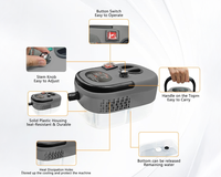 Thumbnail for Handheld 2500W Steam Cleaner High Temperature Pressurized