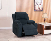 Thumbnail for NovaCloud Fabric 1 Seater Recliner Sofa