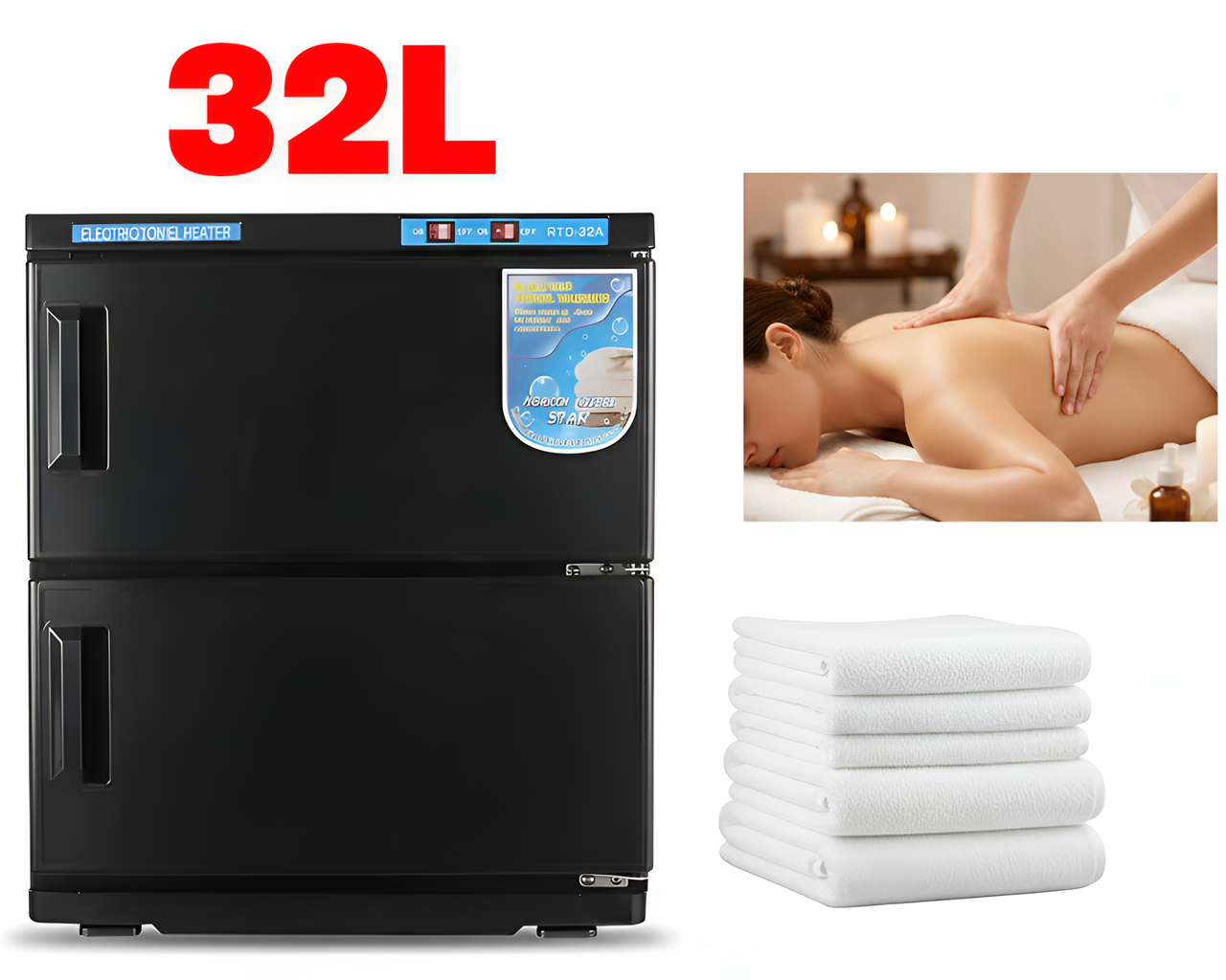 Towel Warmer Sterilizer 32L UV Sterilization Cabinet