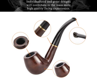 Thumbnail for Classic pipe with gold-coloured ferrule detail