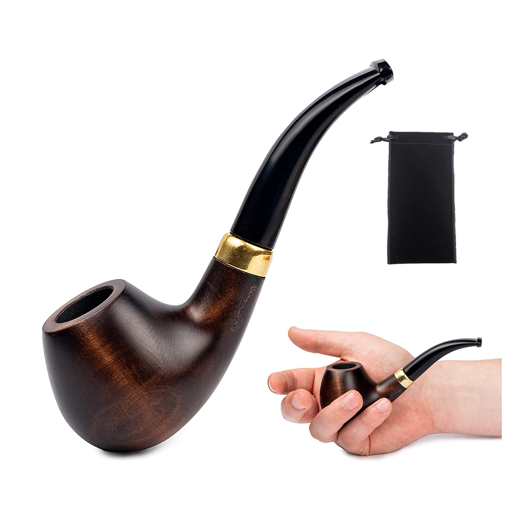Portable tobacco pipe with protective pouch
