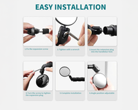 Thumbnail for 360 degree rotatable bike mirror adjustment