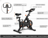 Thumbnail for Indoor Fitness Bike 5kg Flywheel