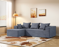 Thumbnail for Modern Compressed L Shaped Sofa with Chaise