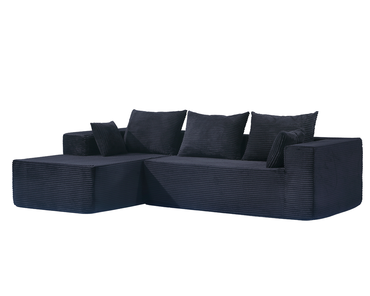 Modern Compressed Sofa with Chaise