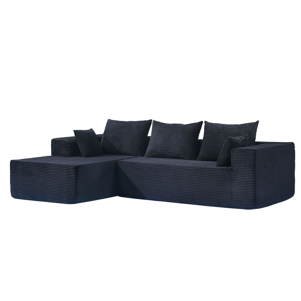 Modern Compressed Sofa with Chaise
