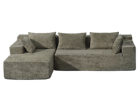 Thumbnail for Compressed L-Shape Modular Sofa with Chaise - Modern Space-Saving Lounge Sofa