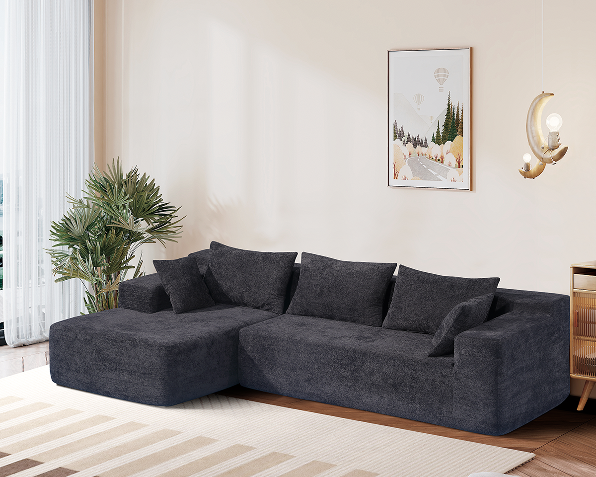 Compressed Sofa L Shape Modular Sofa with Chaise